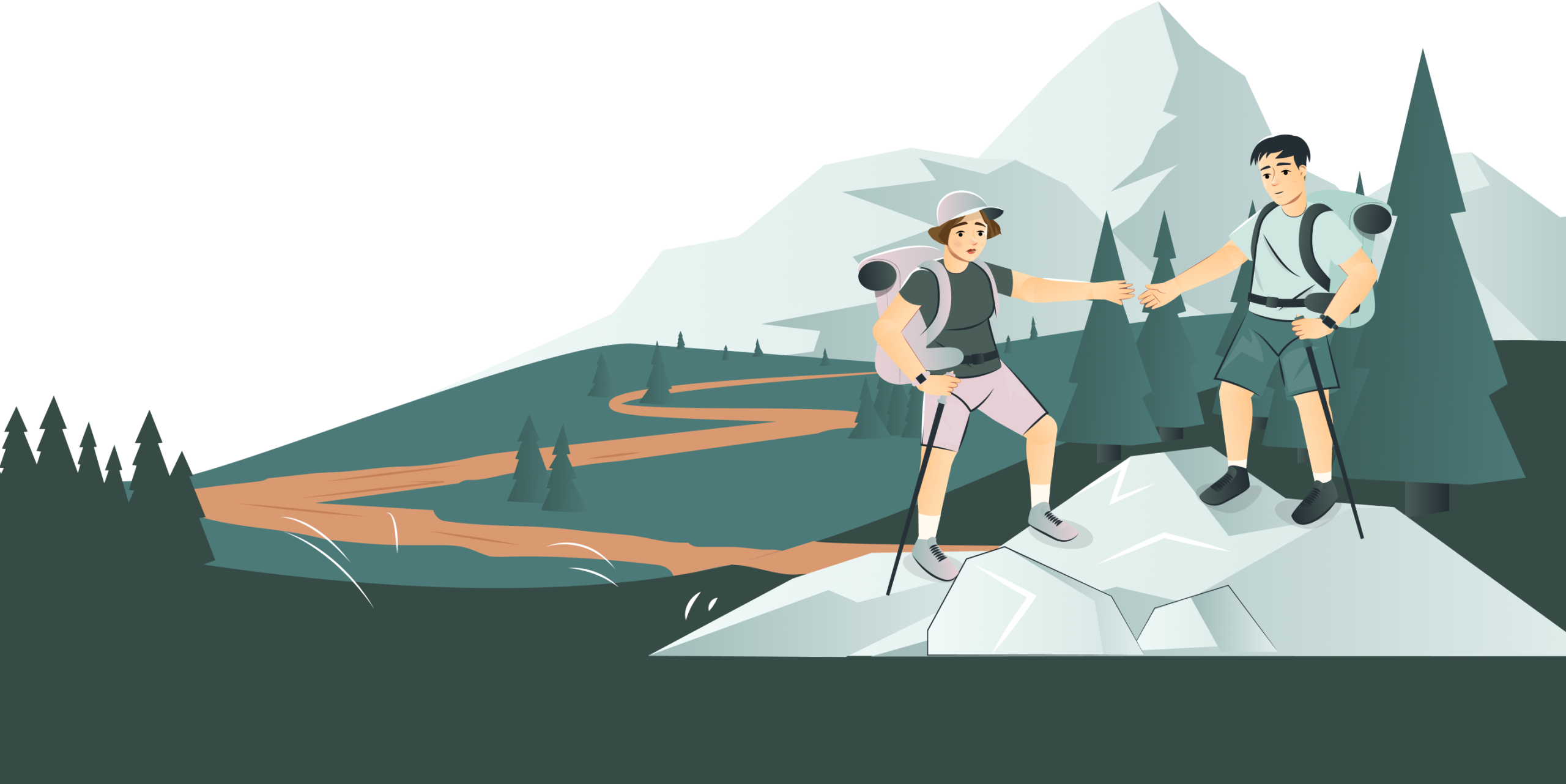 Gemeinsam große Berge erklimmen durch eine Darmkur von Ackermann Gesundheit