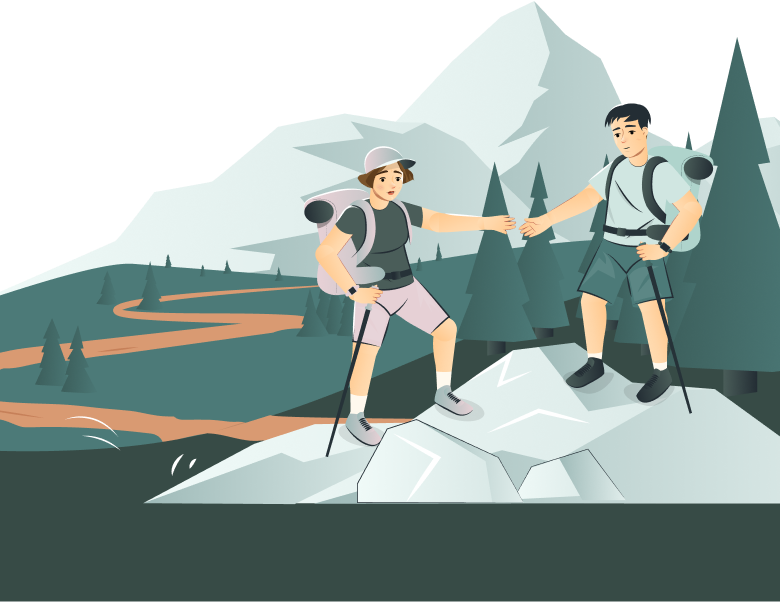 Gemeinsam große Berge erklimmen durch eine Darmkur von Ackermann Gesundheit