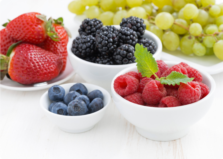 Beeren und Obst legen die Grundlage für einen gesunden Körper, der duch eine Stoffwechselkur zusätzlich gestärkt wird